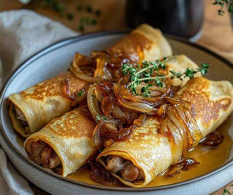 Obrázok: Hotové linguine s karamelizovanou cibuľou