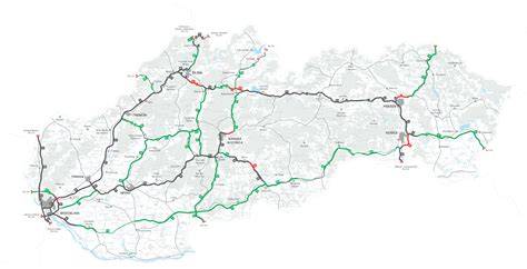 Mapa dialnic Poľska a vybrané mýtné úseky