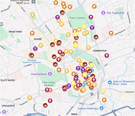 Mapa hlavnych miest na raňajky a brunch v Poprade