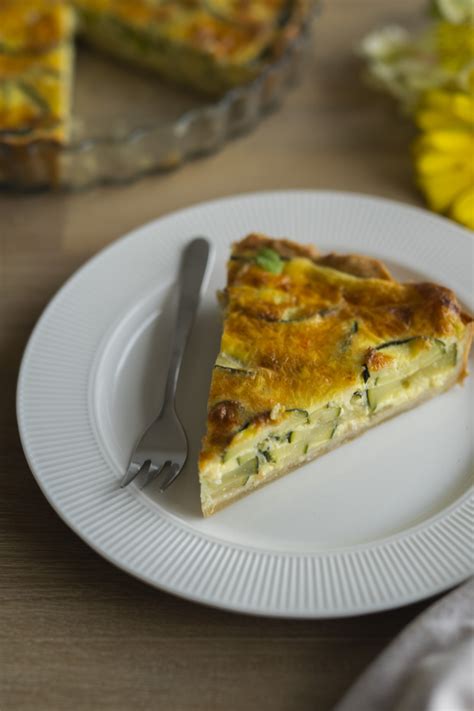 Obrázok: Cuketový quiche s čerstvou zeleninou