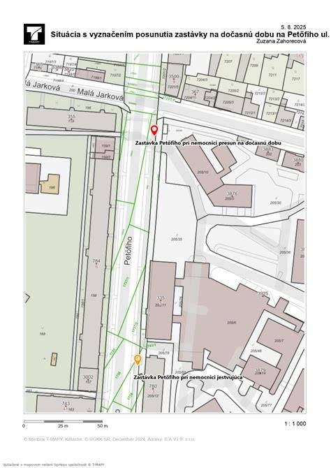 Mapa ukazujúca polohu Caesar Pizzeria v Štúrovom na Petőfiho ulici a Jesenského 22, spolu s blízkymi atrakciami