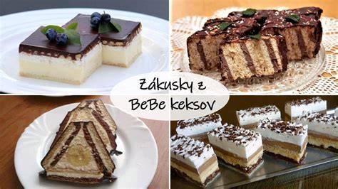 Infografika: vrstvenie nepečeného koláča z BeBe keksov a pudingu