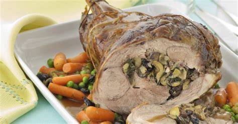 Cosciotto d'agnello farcito - zobrazenie hotového variantu a plnky