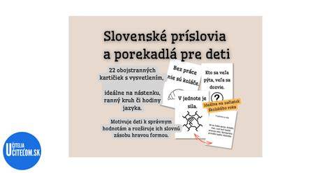 Infografika: Slovenské príslovia a porekadlá v kategóriách