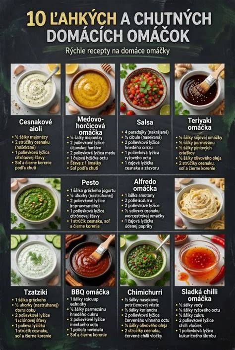 Infografika: kombinácie omáčok a príloh k bravčovej panenke