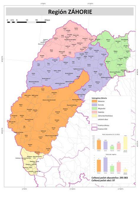 Mapa regiónu Záhoria a miesta predaja v Stupave