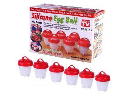 Silikónové formičky Egg Boil: 6 kusov s viečkami