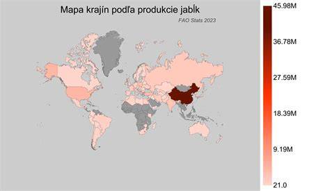 Mapa sezónnych zložiek: jablká, škorica, kakao a čokoláda v jednotlivých regiónoch