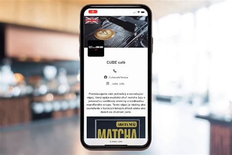 QR kód a ukážka rozhrania denného menu