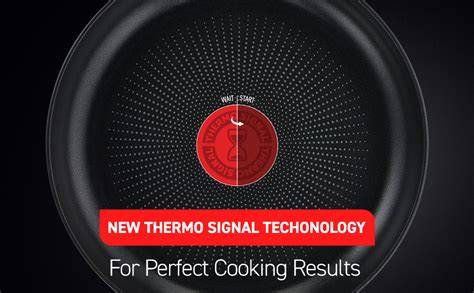 Infografika: Porovnanie technológií THERMO-SIGNAL a rozptylu tepla v panviciach Tefal 24 cm