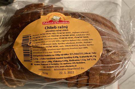 Príklad domáceho chleba - pšenično-ražný