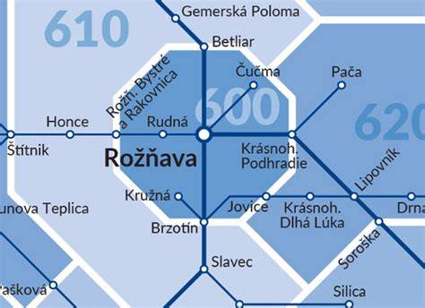 Mapa regiónu a polohy 100P Bar Rožňava
