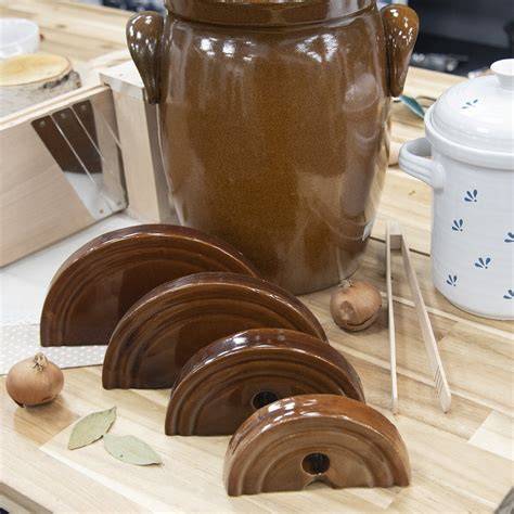 Keramické ťažiťko do suda 24,5 cm - príklad dvojdielneho ťažítka s otvormi