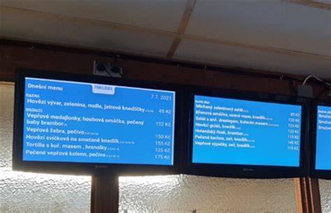 Infografika - Prehľad denných menu a ceny