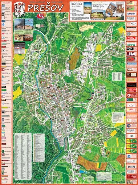Gastronomická mapa Prešova a Košíc s vyznačenými reštauráciami
