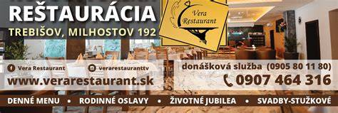 Infografika: Denné menu a otváracie hodiny Vera Restaurant v Trebišove