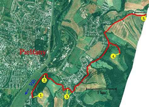 Ilustratívna mapa a trasy dovozu do Piešťan a okolia