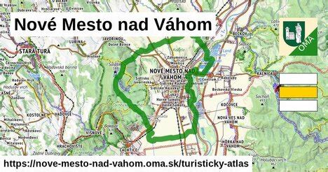 Infografika: Mapa Nové Mesto nad Váhom s označením polôh reštaurácií a Pod Kostolom