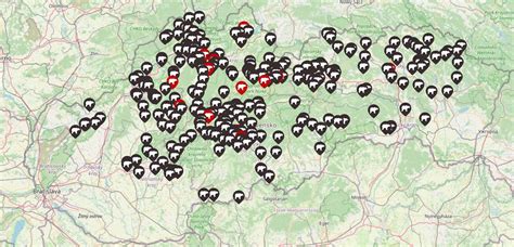 Mapa: Rozloženie výskytu hlavných značiek na európskom trhu