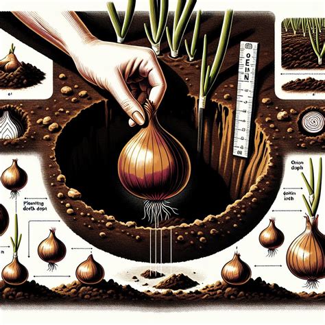 Ilustrácia jesennej výsadby cibule