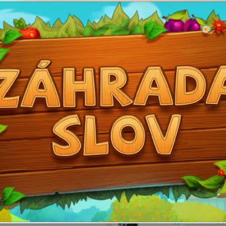 Schéma základných úrovní: Záhrada Slov - jednoduché, stredné, pokročilé úrovne s príkladmi slov.