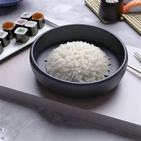 Ryža na sushi - lesklá, lepivá a pevná konzistencia po dochutení