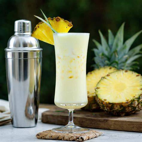 Obrázok: Základné suroviny Piña Colada a ich textúry