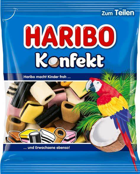 Obrázok ukazujúci typické slané cukríky so zložkami
