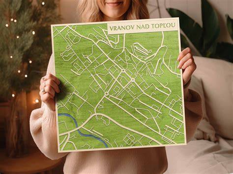Mapa oblasti Vranova nad Topľou a Čemerného so zameraním na reštaurácie a Pizzeria Puzzle