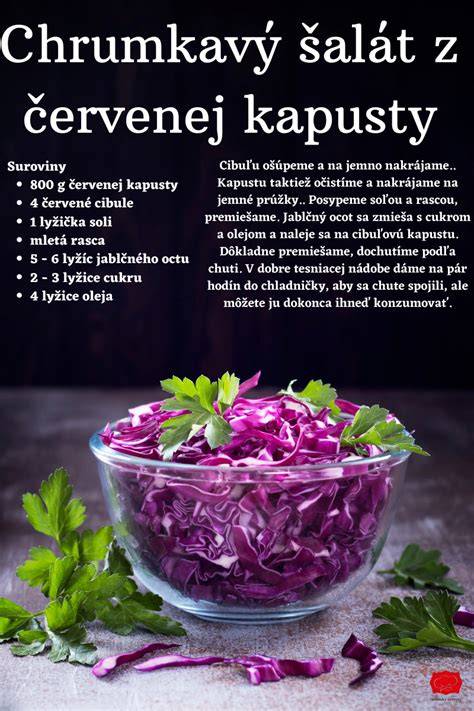 Postup prípravy červenej kapusty a šošovice
