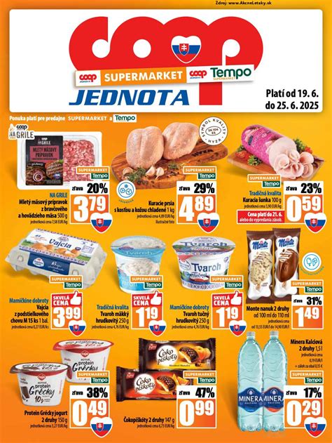 Produkty COOP Jednota