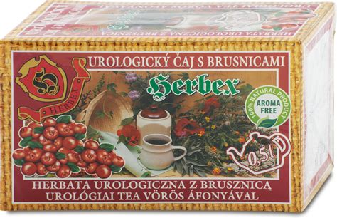 zloženie urologického čaju s brusnicami
