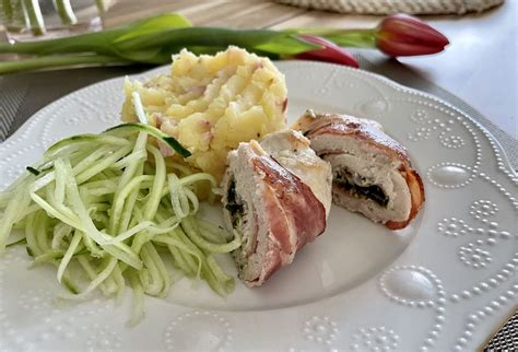 kuracie prsia plnené špenátom a syrom
