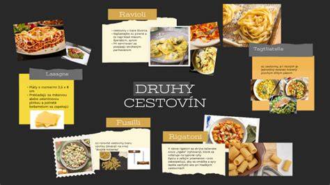 Infografika: Základné druhy cestovín a ich zloženie