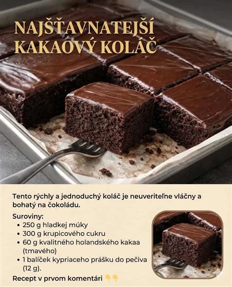 Obrázok: hotový Bounty koláč s lesklou čokoládovou polevou