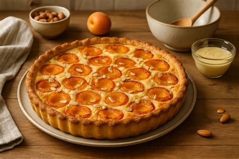 Ilustratívna infografika: Základný postup prípravy tarte aux abricots