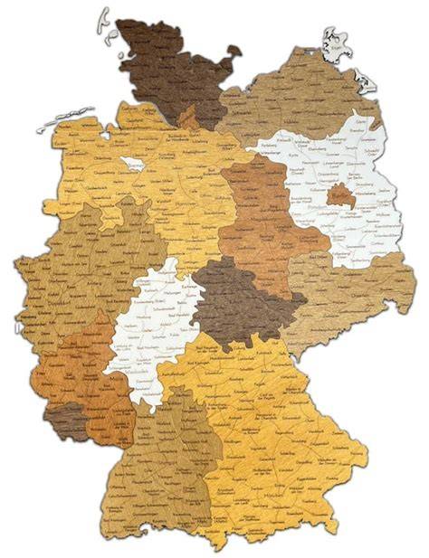Mapa regiónov Nemecka a ich raňajkové špeciality