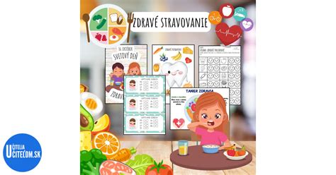 Ilustrácia zdravej stravy s ovocím a zeleninou