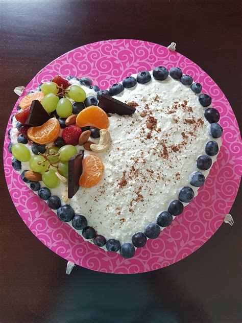 Zdravá valentínska torta