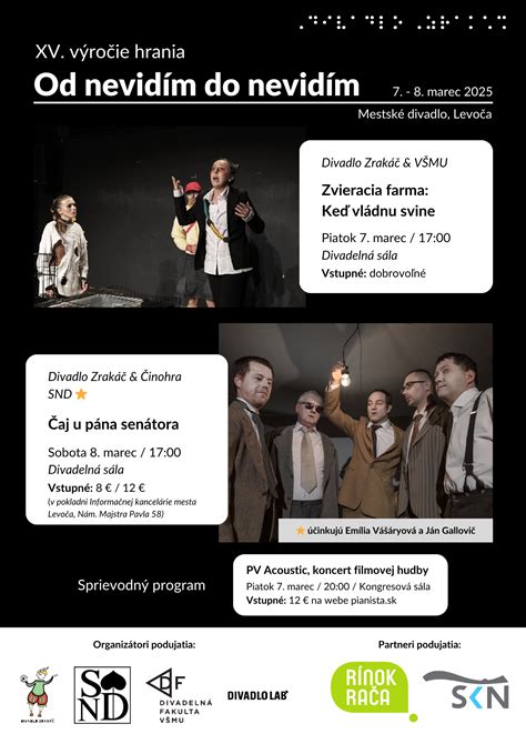 Divadlo Zrakáč - súbor nevidiacich a slabozrakých hercov
