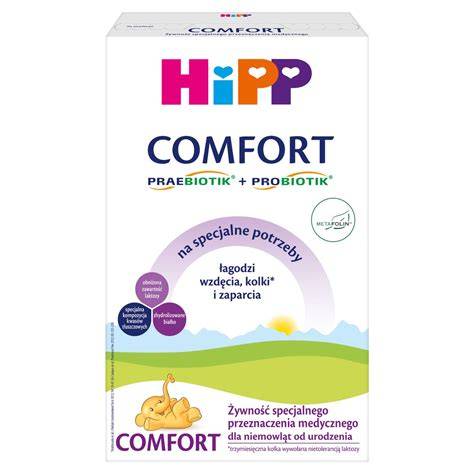 Infografika: Rozdiely HiPP Comfort Combiotik vs. HiPP Anti-Reflux