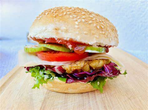 Baklažánový burger - vizuál hotového receptu