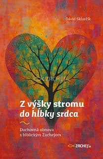 Ilustrácia srdca medzi koreňmi stromu a krížom