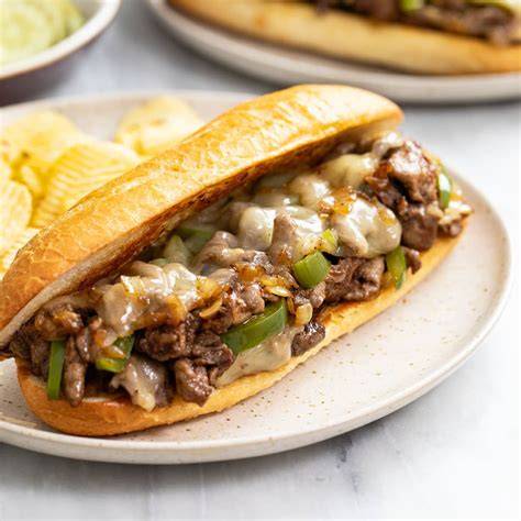 Legendárny philly cheesesteak