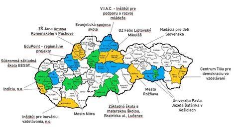 Mapa regionálnych odrôd broskýní a sliviek