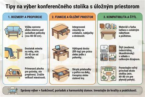 Tipy na údržbu konferenčného stolíka