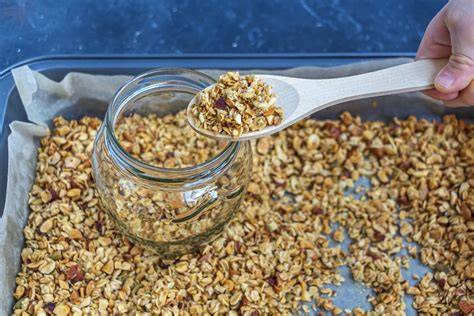 Domáca granola s ovocím - tabulka zložení