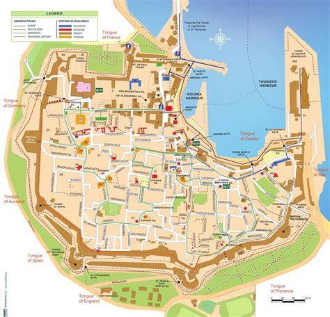 Mapa Starého Mesta s vyznačenými zmrzlinárňami Koun, Luculus, Arthur a Andersen