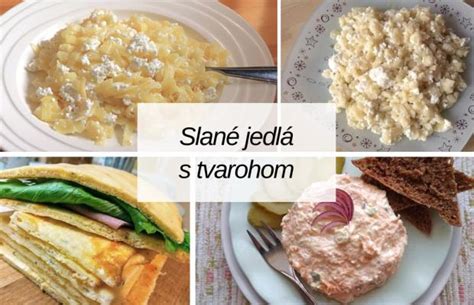 Mapa receptov: slané jedlá so tvarohom a jogurtom