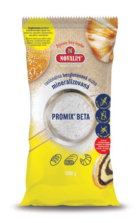 Grafika: zloženie bezlepkových múk PROMIX a Novalim